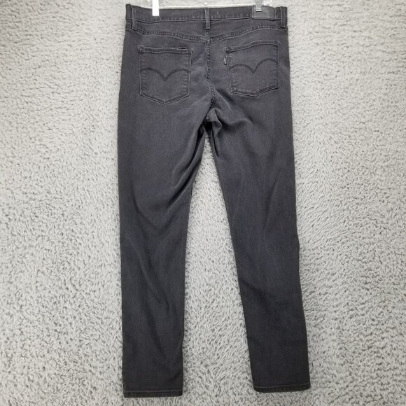 Levis Jeans Womens 32 Black Stretch Skinny Denim - Picture 1 of 12